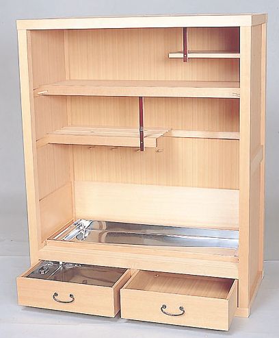 専用 茶道具 置水屋 - 収納家具